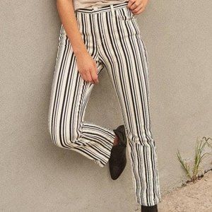 BDG BRG High-Rise Crop Striped Kick Flare Jeans